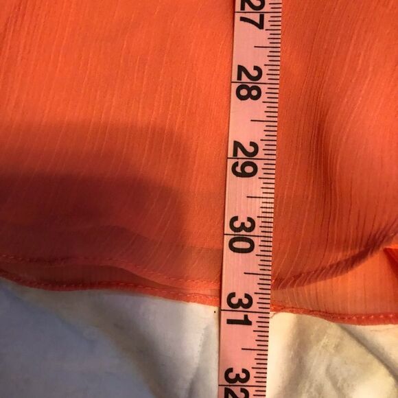 David’s Bridal Party or Going Out Strapless Coral Dress - Picture 8 of 10